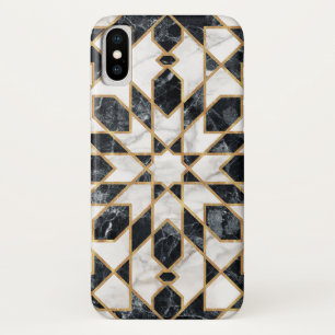 Capa Para iPhone Da Case-Mate Mosaico marmorense preto e branco