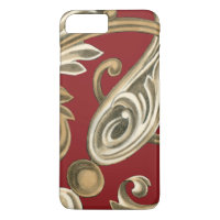 Motif Botânico Elegante com Folhagem Tan
