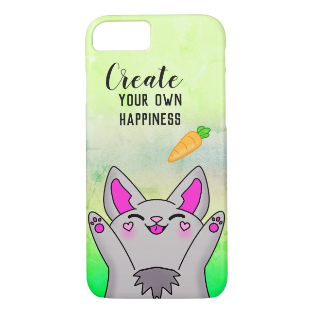 Capa Para iPhone, Case-Mate Motivação Positiva de Cenoura Coelhinha Feliz (Verso)