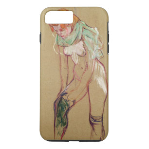 Capa iPhone 8 Plus/7 Plus Mulher de Henri de Toulouse-Lautrec que levanta
