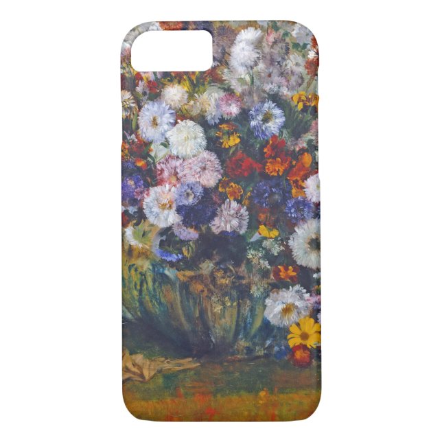 Capa Para iPhone, Case-Mate Mulher e vase das flores, Edgar Degas (Verso)