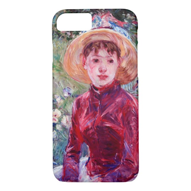 Capa Para iPhone, Case-Mate Mulher em Vermelho, Berthe Morisot (Verso)