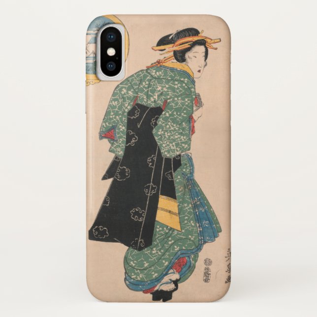 Capa Para iPhone, Case-Mate Mulher Kimono japonesa: Ukiyo-e Woodblock Impressã (Verso)