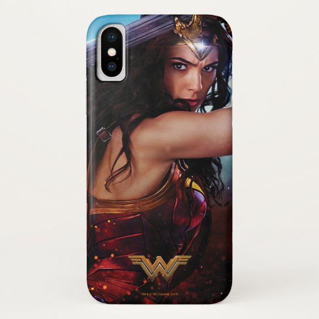 Capa Para iPhone, Case-Mate Mulher Maravilha Bloqueando com Espada (Verso)