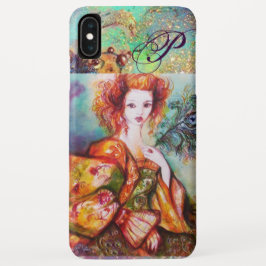 CAPA PARA iPhone XS MAX MULHER ROMÂNTICA COM PENA DE PAZ ESPUMANTE