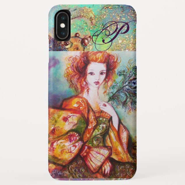 CAPA PARA iPhone, Case-Mate  MULHER ROMÂNTICA COM PENA DE PAZ ESPUMANTE (Verso)