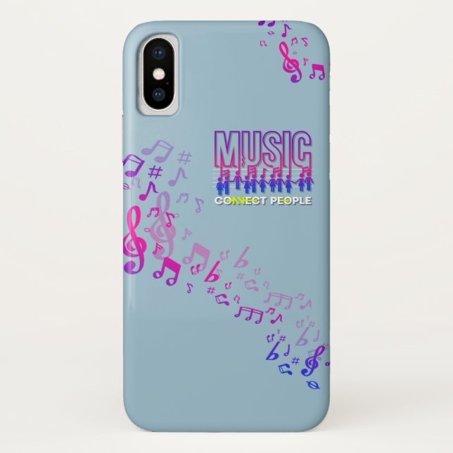 Capa Para iPhone, Case-Mate Música Conecta Pessoas | (Verso)