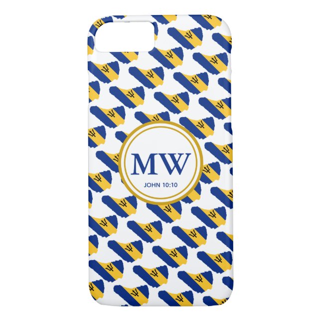 Capa Para iPhone, Case-Mate Na moda BARBADOS Abundant Life Monograma Samsung (Verso)