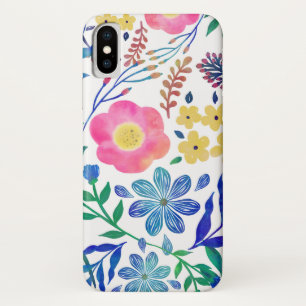 Capa Para iPhone Da Case-Mate Na moda cor-de-rosa flores pintadas à mão design