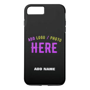 CAPA iPhone 8 PLUS/7 PLUS NA MODA MODERNO PERSONALIZÁVEL NEGRO VERIFICADO CO