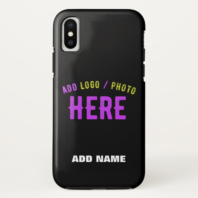 CAPA PARA iPhone, Case-Mate  NA MODA MODERNO PERSONALIZÁVEL NEGRO VERIFICADO CO (Verso)