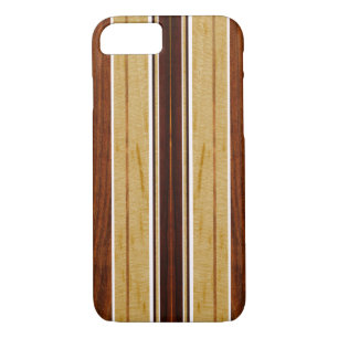 Capa Para iPhone Da Case-Mate Nalu Hou Faux Koa Wood Surfboard
