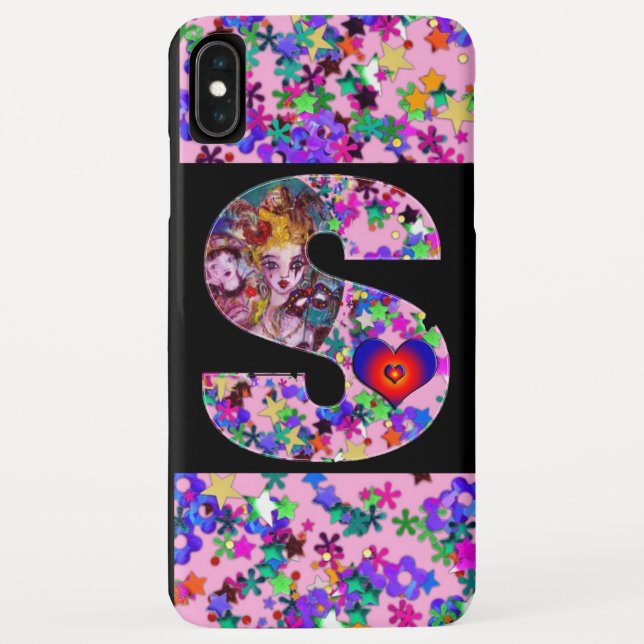 CAPA PARA iPhone, Case-Mate  NAMORADOS VENETIAN MONOGRAM S - LETRA (Verso)
