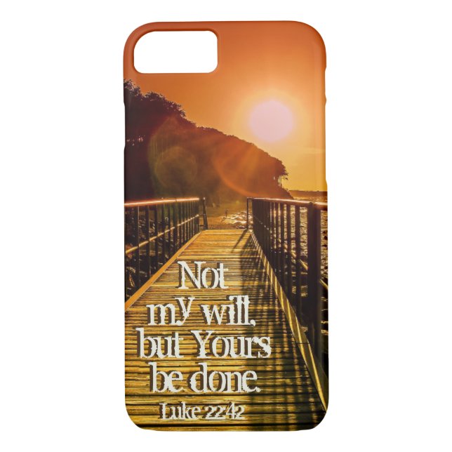 Capa Para iPhone, Case-Mate Não a minha vontade, mas a sua foi feita, Luke 22: (Verso)