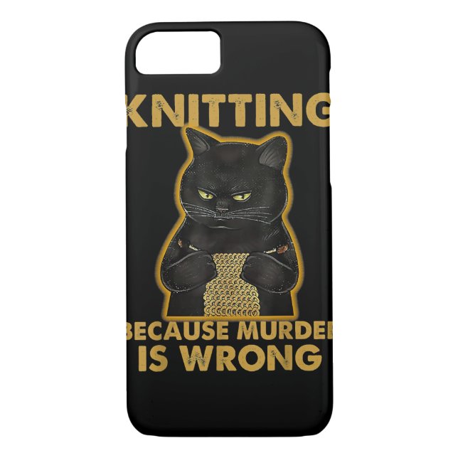 Capa Para iPhone, Case-Mate Não é açucaramento se é Yarn Knitting Lover Knit (Verso)