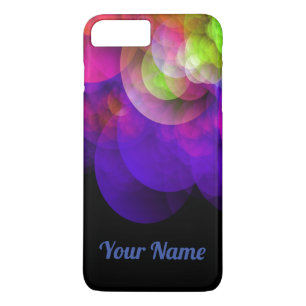 Capa iPhone 8 Plus/7 Plus Não POP NOME Personalizado de Bolhas Multicolorida