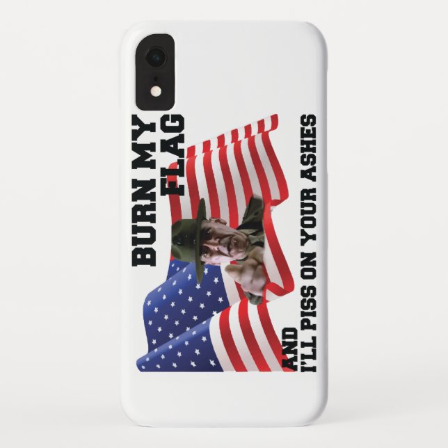 Capa Para iPhone, Case-Mate Não queime minha bandeira (Verso)
