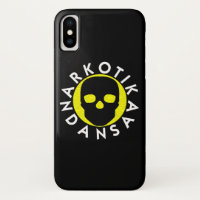NARKOTIKA LIV Caso de abacaxi iPhone X preto N3