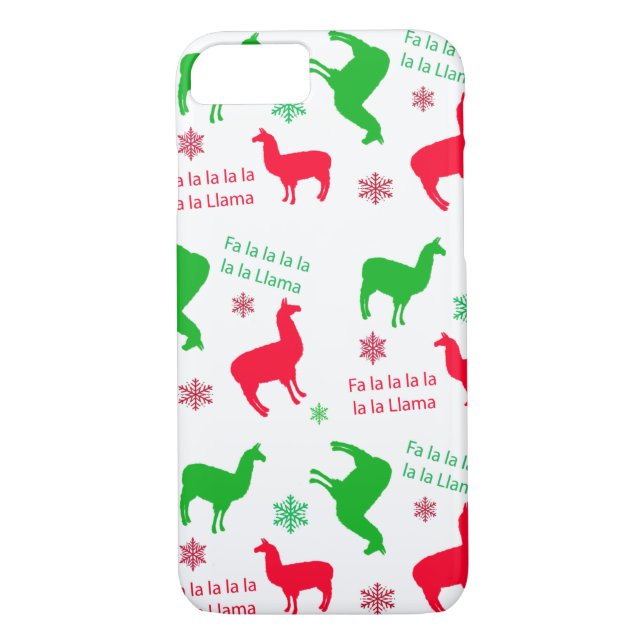 Capa Para iPhone, Case-Mate Natal Llama Fa la lama Foliday (Verso)