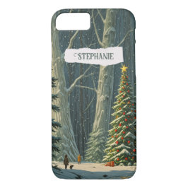 Capa iPhone 8/ 7 Natal Personalizado do Solstce Spruce