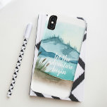 Capa Para iPhone Da Case-Mate Natureza Moderna Da Aquarela O Vamos Da Aventura C<br><div class="desc">Natureza Moderna Da Aquarela O Vamos Da Aventura Começa</div>