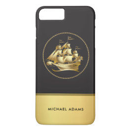 Capa Para iPhone Da Case-Mate Navio de vela náutica masculino com monograma