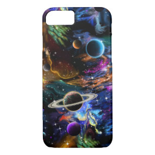 Capa iPhone 8/ 7 Nebulosa dos Planetas Espaciais da Galáxia