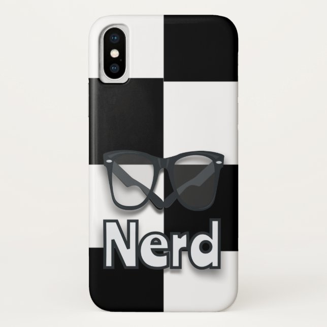 Capa Para iPhone, Case-Mate NERD Case-Mate mal existe iPhone X Case (Verso)