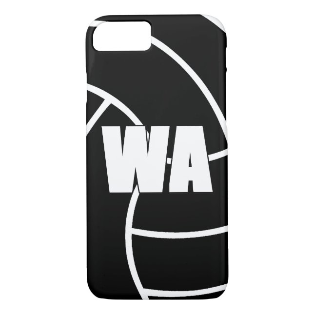 Capa Para iPhone, Case-Mate Netball Position WA, Ataque Wing (Verso)