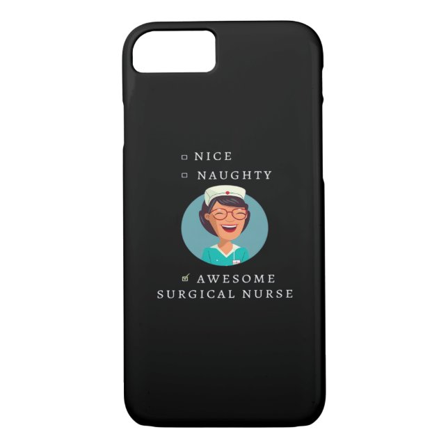 Capa Para iPhone, Case-Mate Nice Naughty Awesome Surgical Nurse  (Verso)