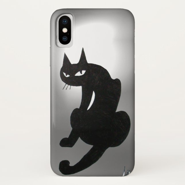Capa Para iPhone, Case-Mate NINJA Cinza NEGRA (Verso)