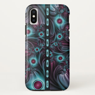 Capa Para iPhone Da Case-Mate No nome da arte frontal cor-de-rosa Abstrato azul 