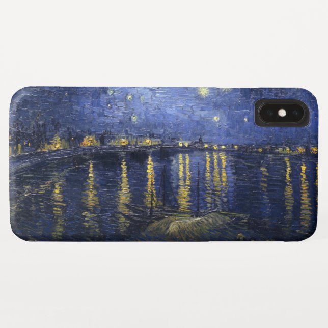 Capa Para iPhone, Case-Mate Noite estrelado sobre o Rhône (Verso (Horizontal))