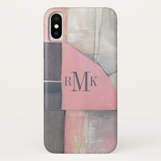 Capa Para iPhone, Case-Mate Noiva de cora do monograma | (Verso)