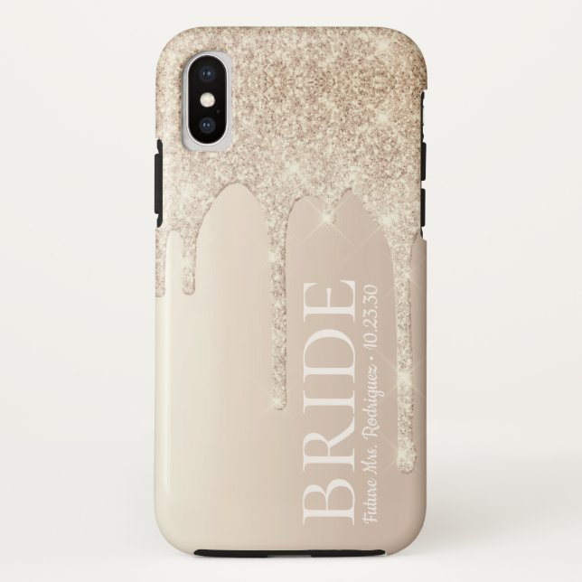 Capa Para iPhone, Case-Mate Noiva Futuro Sra Brilho Gotejamento (Verso)