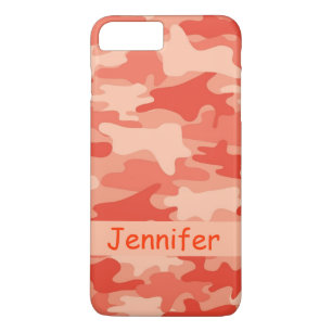 Capa Para iPhone Da Case-Mate Nome alaranjado da camuflagem de Camo