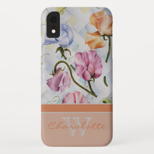 Capa Para iPhone Da Case-Mate Nome alaranjado moderno elegante do monograma de w