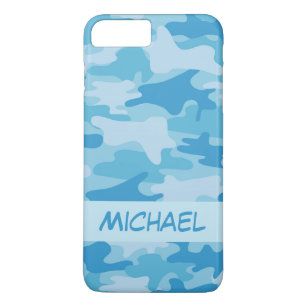Capa Para iPhone Da Case-Mate Nome da Camuflagem Azul Camo Personalizado