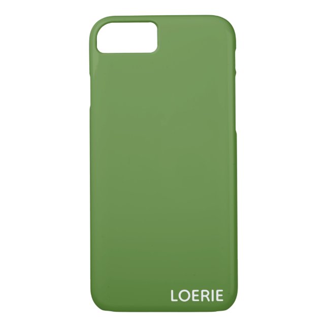 Capa Para iPhone, Case-Mate Nome da cor verde da Loerie (Verso)