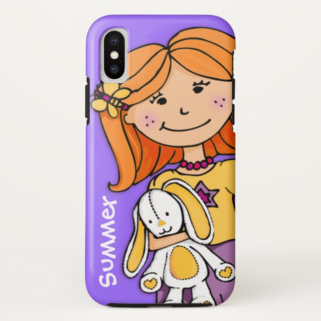Capa Para iPhone, Case-Mate Nome das crianças Menina do iphone (Verso)