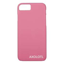 Capa iPhone 8/ 7 Nome de cor rosa Axolotl