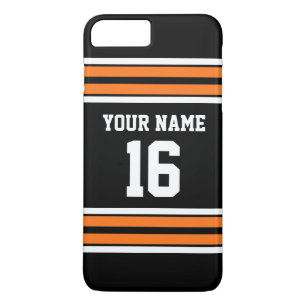 Capa iPhone 8 Plus/7 Plus Nome do Número Personalizado da Equipe Laranja do