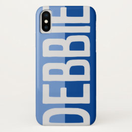 Capa Para iPhone Da Case-Mate Nome do Primeiro Adição Inicial Deborah com Flores