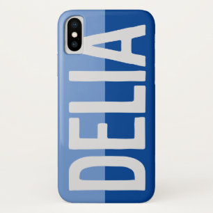 Capa Para iPhone Da Case-Mate Nome do Primeiro Adição Inicial Delia com Flores