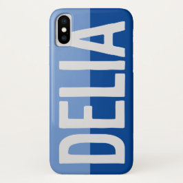 Capa Para iPhone Da Case-Mate Nome do primeiro Plus inicial Delia com Flores