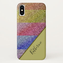 Capa Para iPhone Da Case-Mate Nome do Sparkle Girly Glitter Personalizado