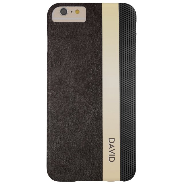 Capa Para iPhone, Case-Mate Nome Dourado de couro elegante do costume da (Verso)