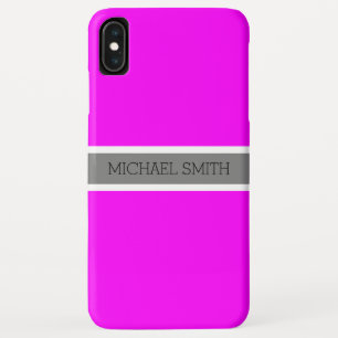 Capa Para iPhone Da Case-Mate Nome Elegante da Faixa de Opções da Cinza Solid