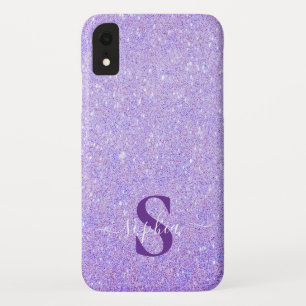 Capa Para iPhone Da Case-Mate Nome monogramado com brilho elegante