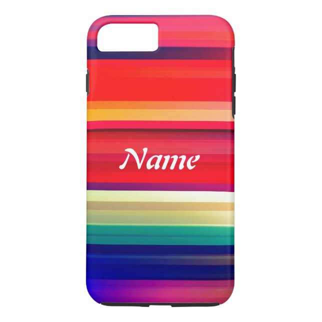 Capa Para iPhone, Case-Mate Nome ou Iniciais da Personalização do Arco-Íris da (Verso)